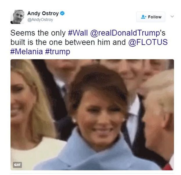 Has Melania Trump Liked A Tweet Mocking Her Marriage Bbc News