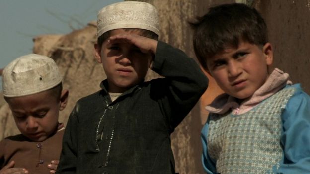 Niños en la provincia de Helmand.