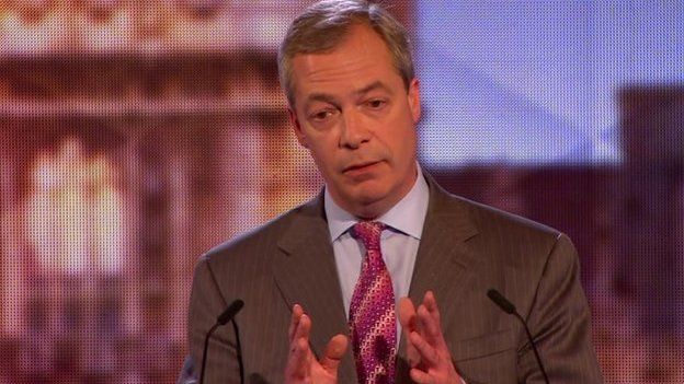 Nigel Farage at 2015 election debates