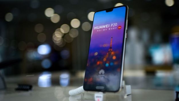 Teléfono Huawei.