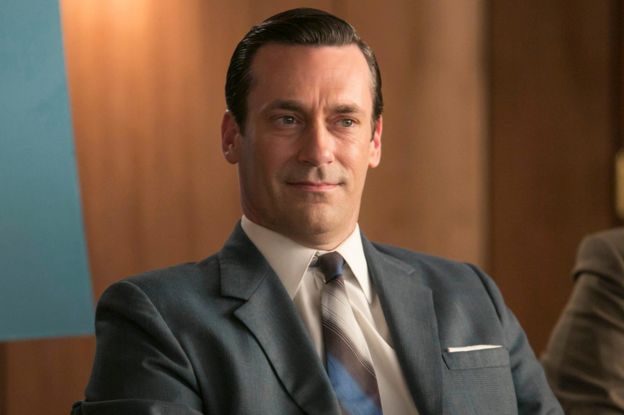 Actor Jon Hamm playing Don Draper in Mad Men