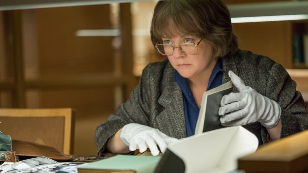McCarthy plays Israel, an author turned forgery expert McCarthy plays Israel, an author turned forgery expert