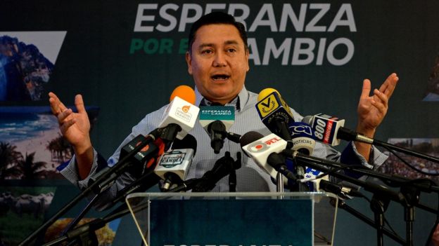 Pastor evangélico Javier Bertucci, candidato presidencial en Venezuela.