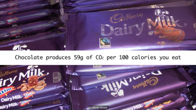 Sô Cô La sản sinh ra 59g CO2 mỗi 100 calories chúng ta ăn