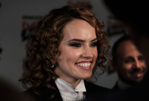 Daisy Ridley on the red carpet