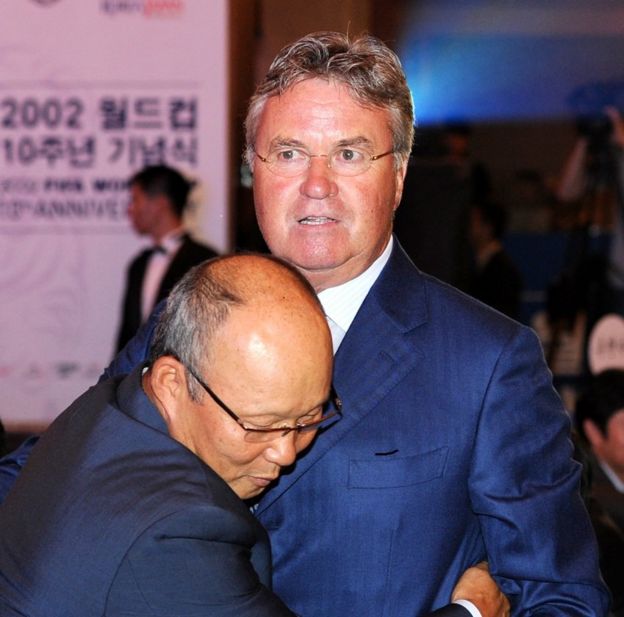 Ông Park từng là thành viên trong nhóm huấn luyện của Guus Hiddink