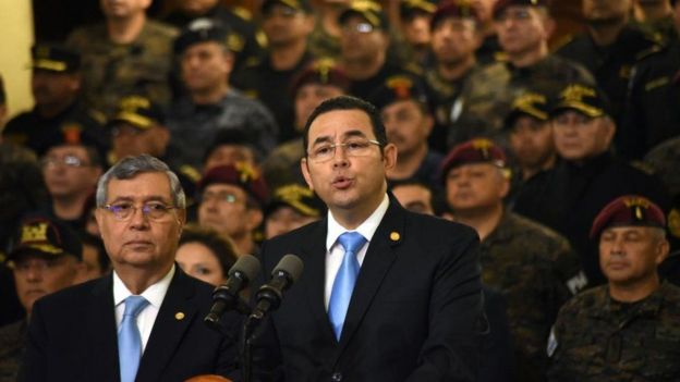 El presidente de Guatemala, Jimmy Morales.