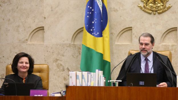 Raquel Dodge e Toffoli em plenário