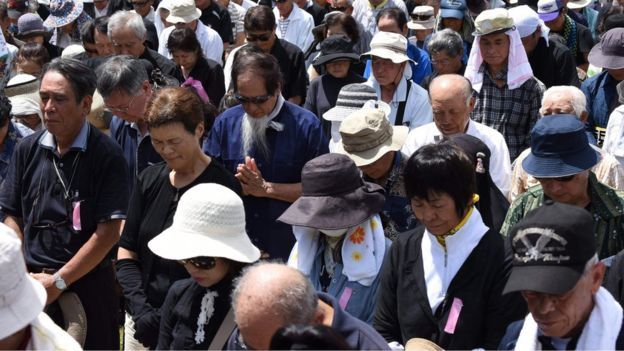 Protesta en Okinawa