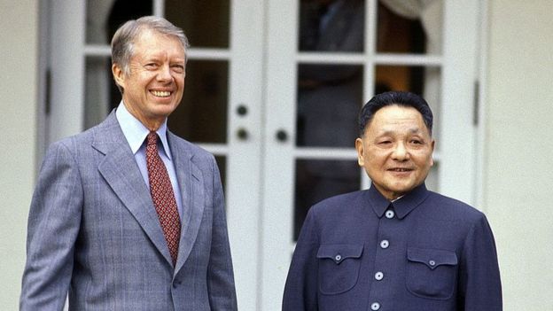Jimmy Carter y Deng Xiaoping
