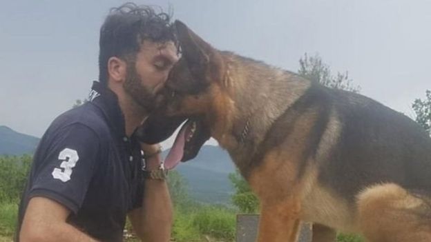 மரணித்தது நிலநடுக்க மீட்புப் பணியில் உதவிய நாய் - நெகிழ்ச்சி பகிர்வு