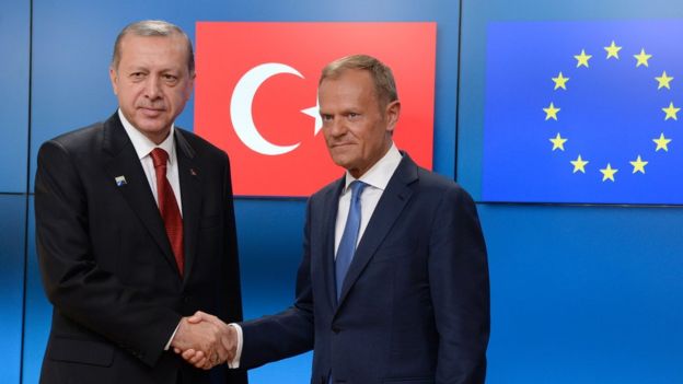 Donald Tusk ve Cumhurbaşkanı Erdoğan