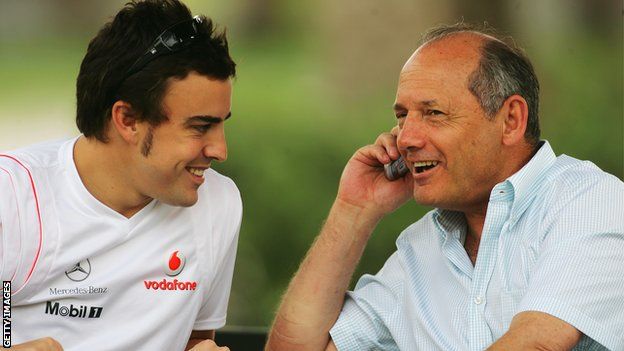 Ron Dennis and Alonso