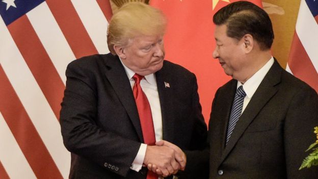 Donald Trump y Xi Jinping en 2017