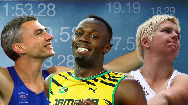 Jonathan Edwards, Usain Bolt and Poland's hammer world record holder Anita Wlodarczyk