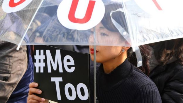Protesta Metoo en Corea del Sur.