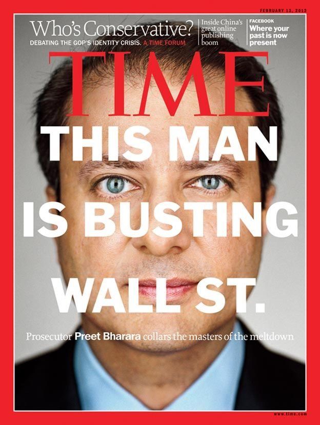 Time dergisinin kapağında Pret Bharara'ya yer verdiği sayısı