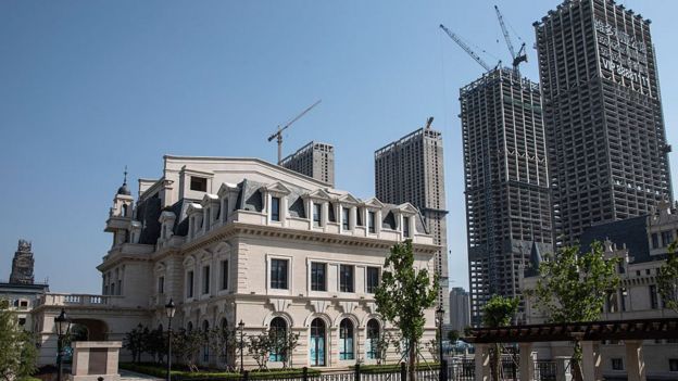 New European-style buildings in Dalian, China