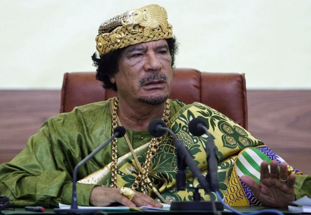 Muammar Gaddafi alipinduliwa mwaka 2011