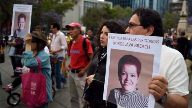 El asesinato de la periodista Miroslava Breach, en Chihuahua, reactivó las protestas de periodistas.