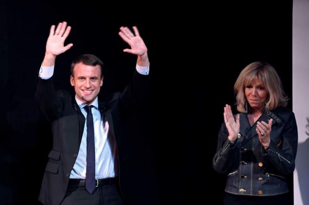 Macron na mkewe Brigitte