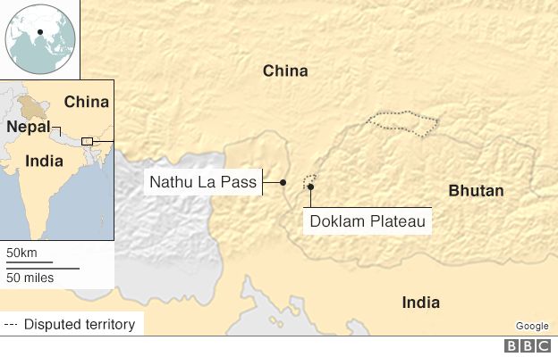 Map: Disputed border areas