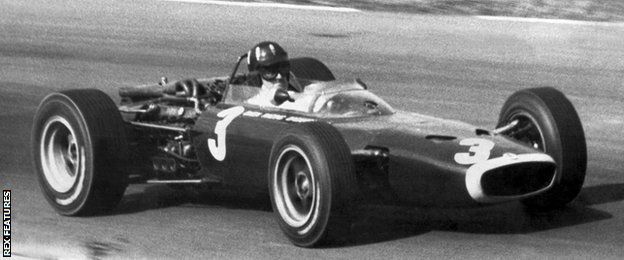 Graham Hill at the 1966 US Grand Prix