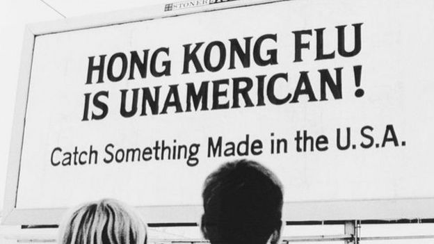 Batizada de gripe de Hong Kong, ela matou 1 milhão de pessoas, mas hoje não se dá mais nomes de lugares a pandemias para evitar discriminação