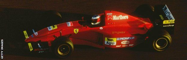 Michael Schumacher in action for Ferrari