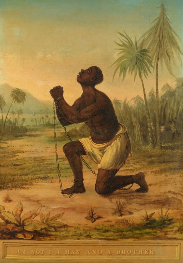 英国废奴运动时期的重要艺术作品：难道我不是一个人，不是兄弟？