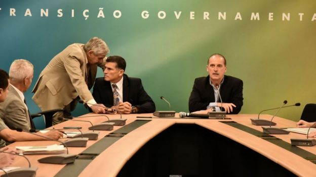 Augusto Heleno, Santos Cruz e Onyx Lorezoni