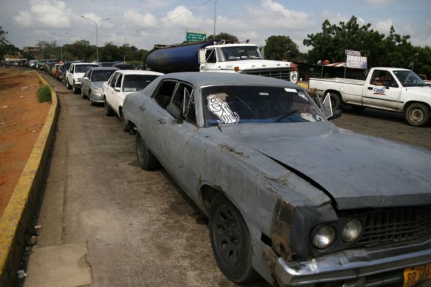 Fila de carros