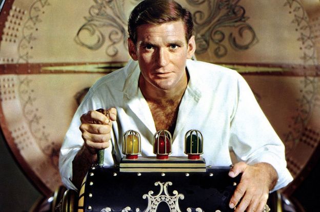 El actor australiano Rod Taylor como el viajero de H George Wells en la película de 1960.