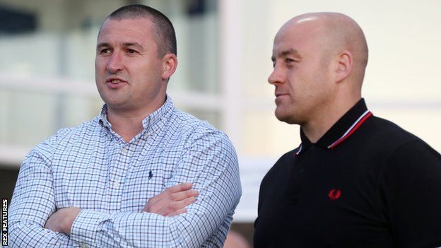 Rival coaches Chris Chester (left) and Danny Ward were team-mate together for a season at Hull KR in 2007