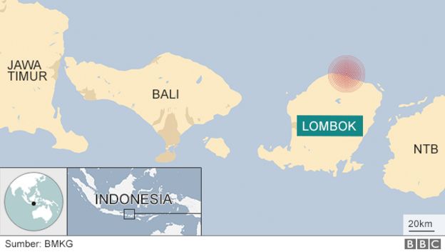 Data Korban Gempa 6,4 SR Mengguncang Bali dan Lombok NTB