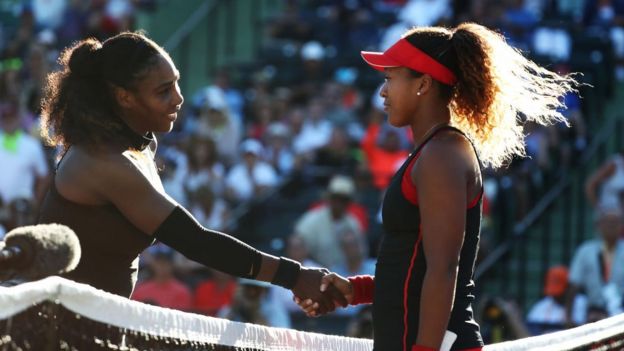 Osaka y Serena en la red