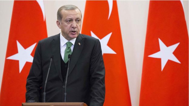 الرئيس التركي رجب طيب إردوغان