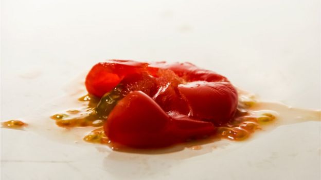 tomate aplastado