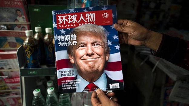特朗普当选时，中国杂志关注他为何能够胜选。