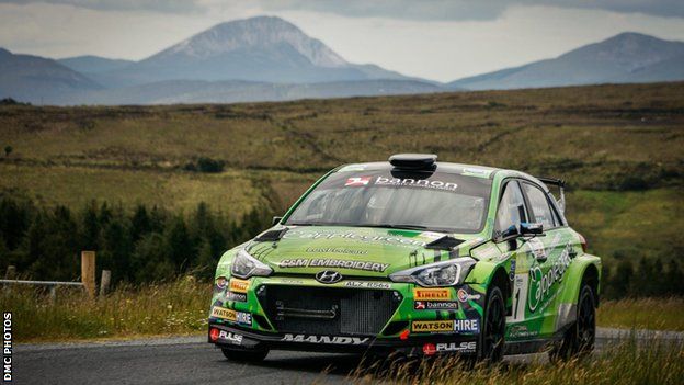 Manus Kelly at the 2019 Donegal International Rally