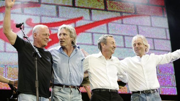 Pink Floyd on stage in 2005