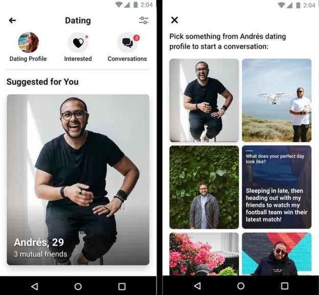 பேஸ்புக்கின் டேட்டிங் சேவை அறிமுகம்