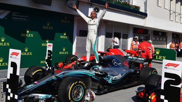 Mercedes' F1 driver Lewis Hamilton