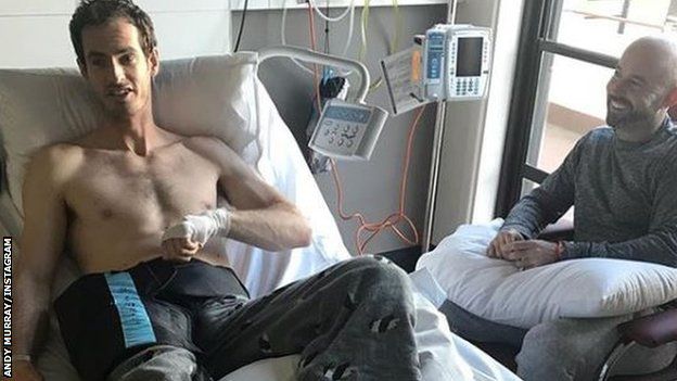 Andy Murray in hospital
