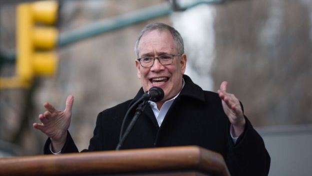 Scott Stringer es el director de la cartera de pensiones de NUeva York y tiene acciones por valor de US$1.000 millones en Facebook. Foto: GETTY IMAGES