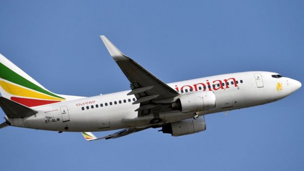 Foto de archivo tomada el 28 de noviembre de 2017 que muestra un Boeing 737 de Ethiopian Airlines