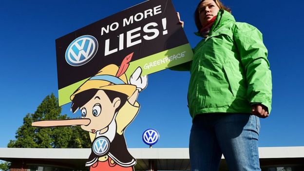 Protesta contra Volkswagen