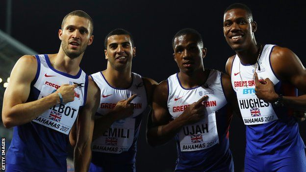 Britain's 4x100m relay team