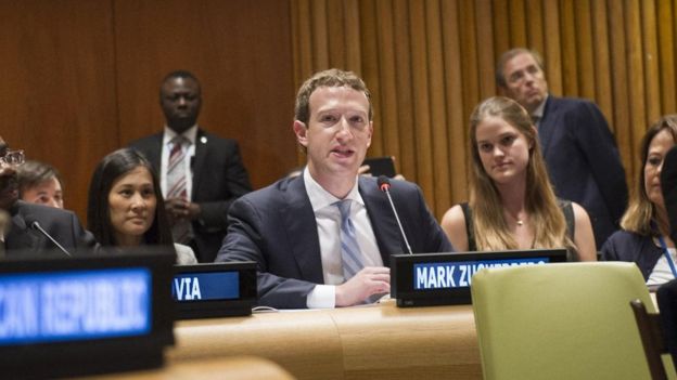 Mark Zuckerberg fala na ONU