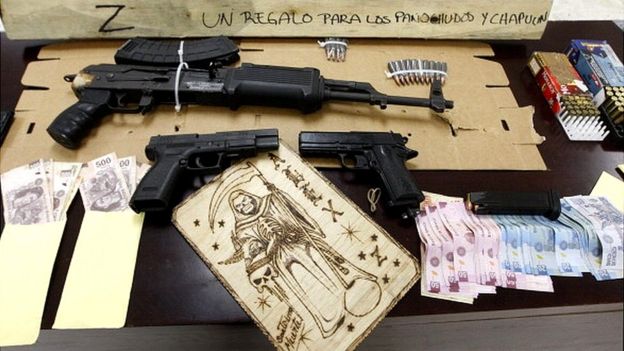 Apreensões feita pela polícia mexicana